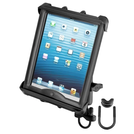 Lenker-/Rohr-Halterung 10 Zoll Tablets -  (1 Zoll), Rohr-Klemme, mittlerer Verbindungsarm, Tab-Tite Halteschale