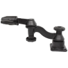 Double swivel arm with support - Horizontal base, Octagon connecting arm