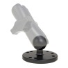 RAM Mounts Base Plate Round - B-Ball (1 Inch), Plate Diameter 63.5 mm, AMPS Hole Grid