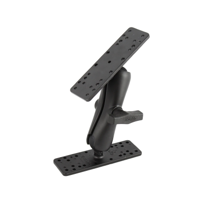 Aufbau-Set - 2x Adapterplatte (mit Universal-Lochraster), mittlerer Verbindungsarm