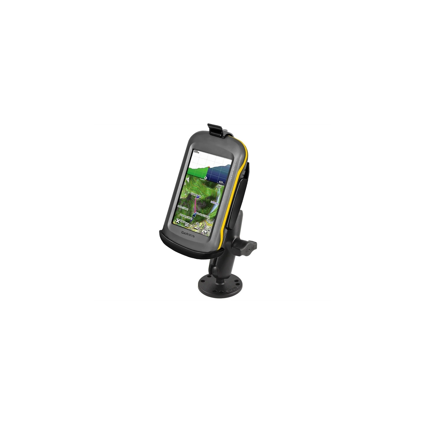 Aufbau-Halterung Garmin Montana Serie -  (1 Zoll), mit runder Basisplatte (AMPS)