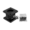 Remove-A-Pole base for vehicles - top and bottom, with plug-in fastener