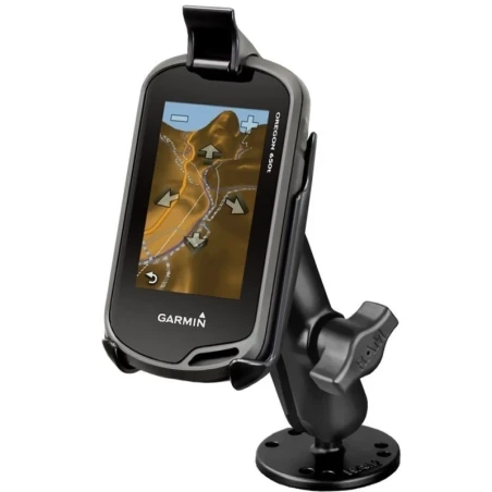 Aufbau-Halterung Garmin Oregon Serie -  (1 Zoll), runde Basisplatte (AMPS), mittlerer Verbindungsarm