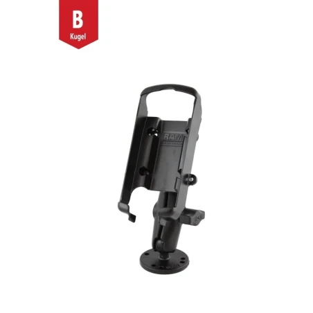 Aufbau-Halterung Garmin GPS 76 Serie -  (1 Zoll), runde Basisplatte (AMPS), mittlerer Verbindungsarm