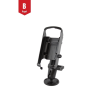 Surface mount Garmin GPS 76 series - (1 inch), round base plate (AMPS), centre connecting arm