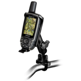 Lenker-Halterung Garmin GPSMAP 62/64 -  (1 Zoll), Schraub-Klemme, mittlerer Verbindungsarm (ca. 90 mm)