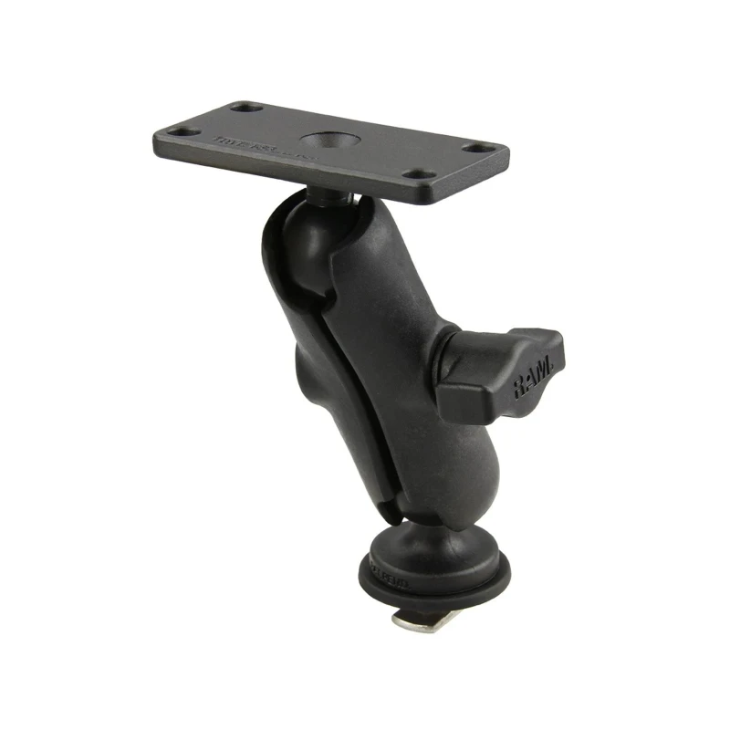 Marine-Set für Tough-Track Schienen - Kugel mit T-Slot, mittlerer Verbindungsarm, Adapterplatte (1,5x3 Zoll),  (1 Zoll)