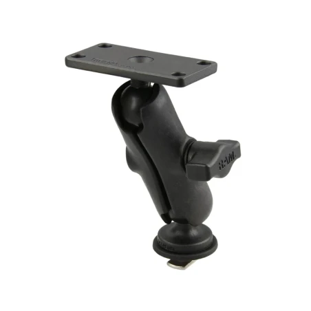 Marine-Set für Tough-Track Schienen - Kugel mit T-Slot, mittlerer Verbindungsarm, Adapterplatte (1,5x3 Zoll),  (1 Zoll)