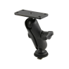 Marine set for Tough-Track rails - ball with T-slot, centre connecting arm, adapter plate (1.5x3 inch), (1 inch)