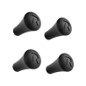 Replacement rubber fingers for X-Grip retaining clips - black, pack of 4