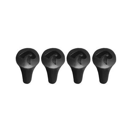 Ersatz-Gummifinger für X-Grip Halteklammern - schwarz, 4er-Packung
