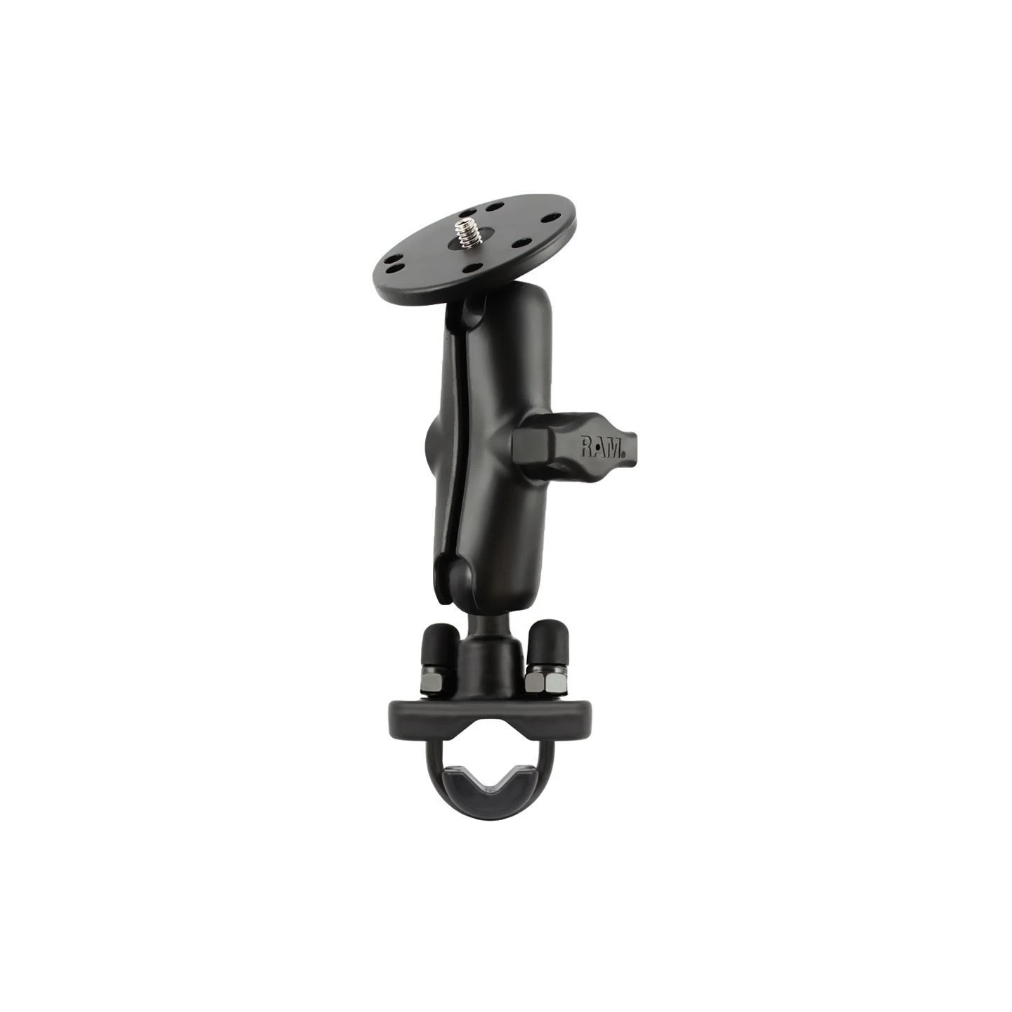 Kamera-Halterung für Lenker/Rohre - mit Klemmschelle, 1/4"-20 Gewindestift,  (1 Zoll)