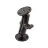 Surface mount for 10 inch tablets - (1 inch), centre connecting arm, round base plates (AMPS)