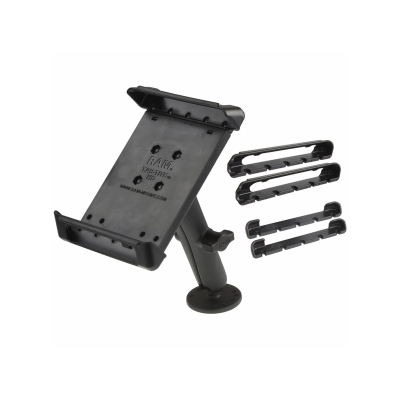 Aufbau-Halterung 7 Zoll Tablets -  (1 Zoll), runde Basisplatte (AMPS), langer Verbindungsarm
