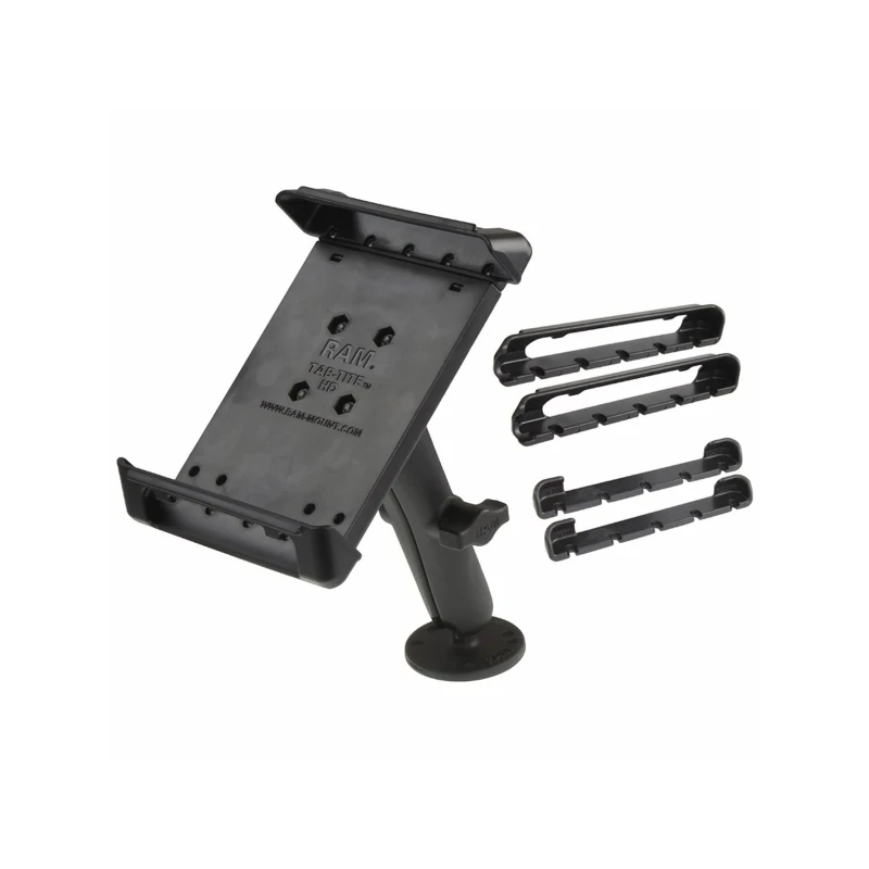 Aufbau-Halterung 7 Zoll Tablets -  (1 Zoll), runde Basisplatte (AMPS), langer Verbindungsarm