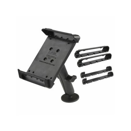 Aufbau-Halterung 7 Zoll Tablets -  (1 Zoll), runde Basisplatte (AMPS), langer Verbindungsarm