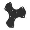 Metal base for triple squeegee - in polybag