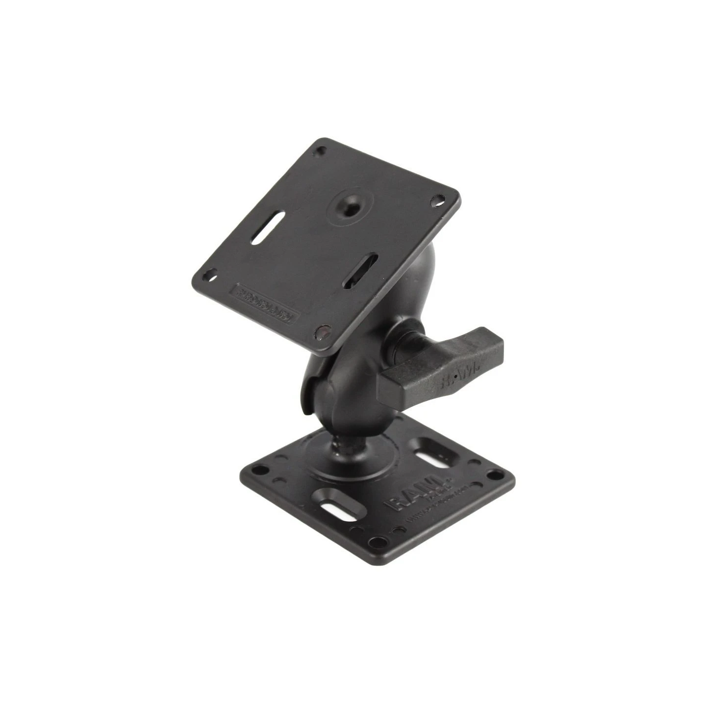 Aufbau-Set - 2x VESA-Platte (75x75 mm Lochraster), kurzer Verbindungsarm