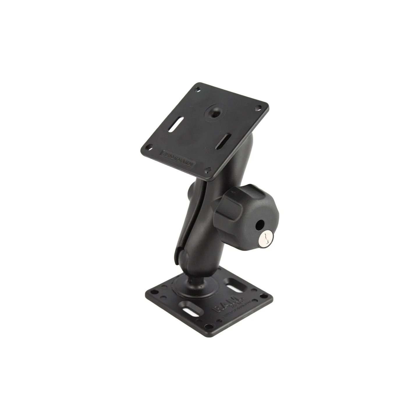 Aufbau-Set - 2x VESA-Platte (75x75 mm Lochraster), mittlerer Verbindungsarm mit Sicherungsschloss