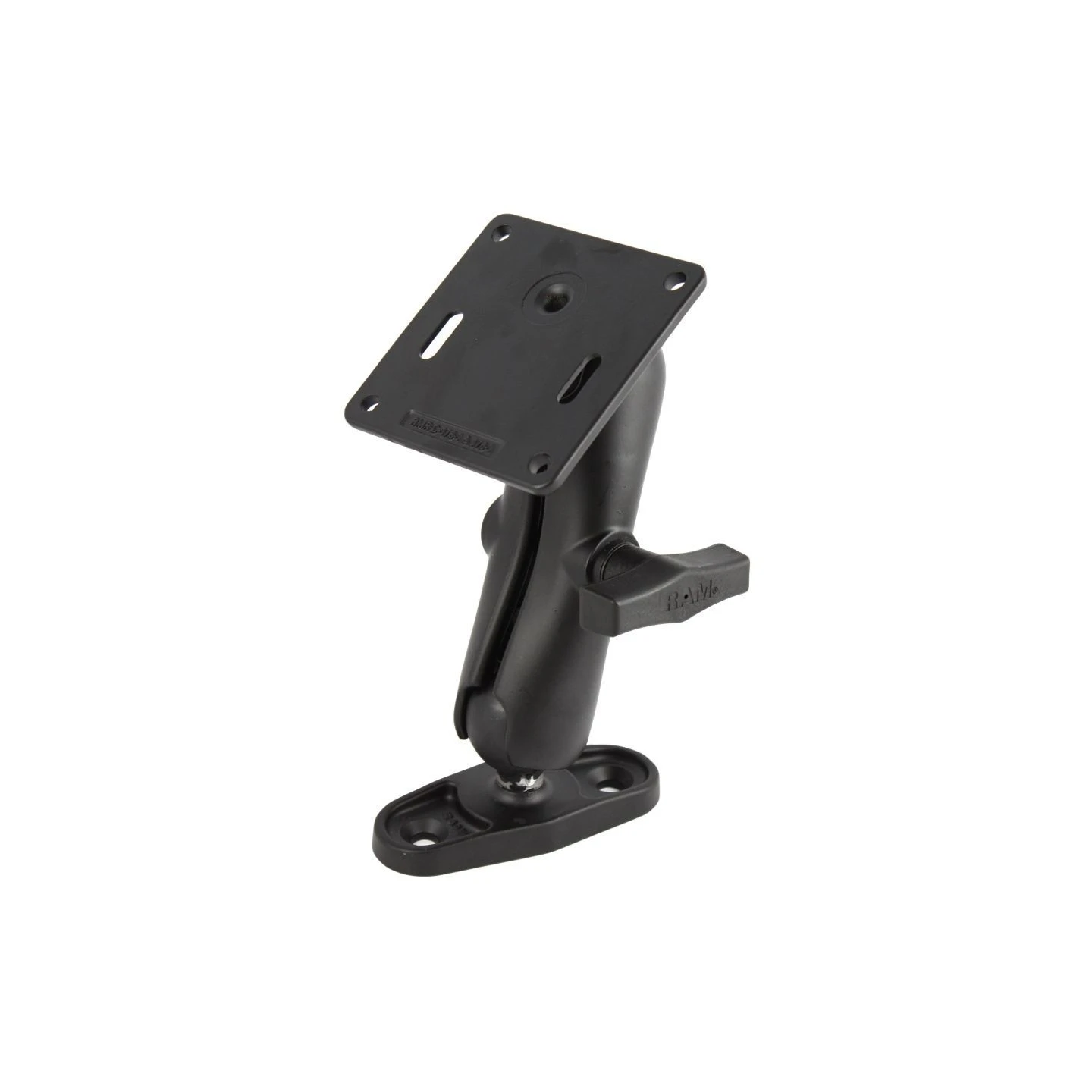 Marine-Set für Raymarine - Schraubklemmen-Basis, mittlerer Verbindungsarm, VESA-Platte (75x75 mm Lochraster)