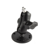 Mounting set for cameras - (1 inch), round base plate (AMPS), short connecting arm, ball with 1/4"-20 grub screw