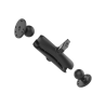 Assembly set - 2x round base plate (AMPS), centre connecting arm