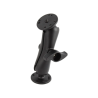 Assembly set - 2x round base plate (AMPS), centre connecting arm with metal twist lock