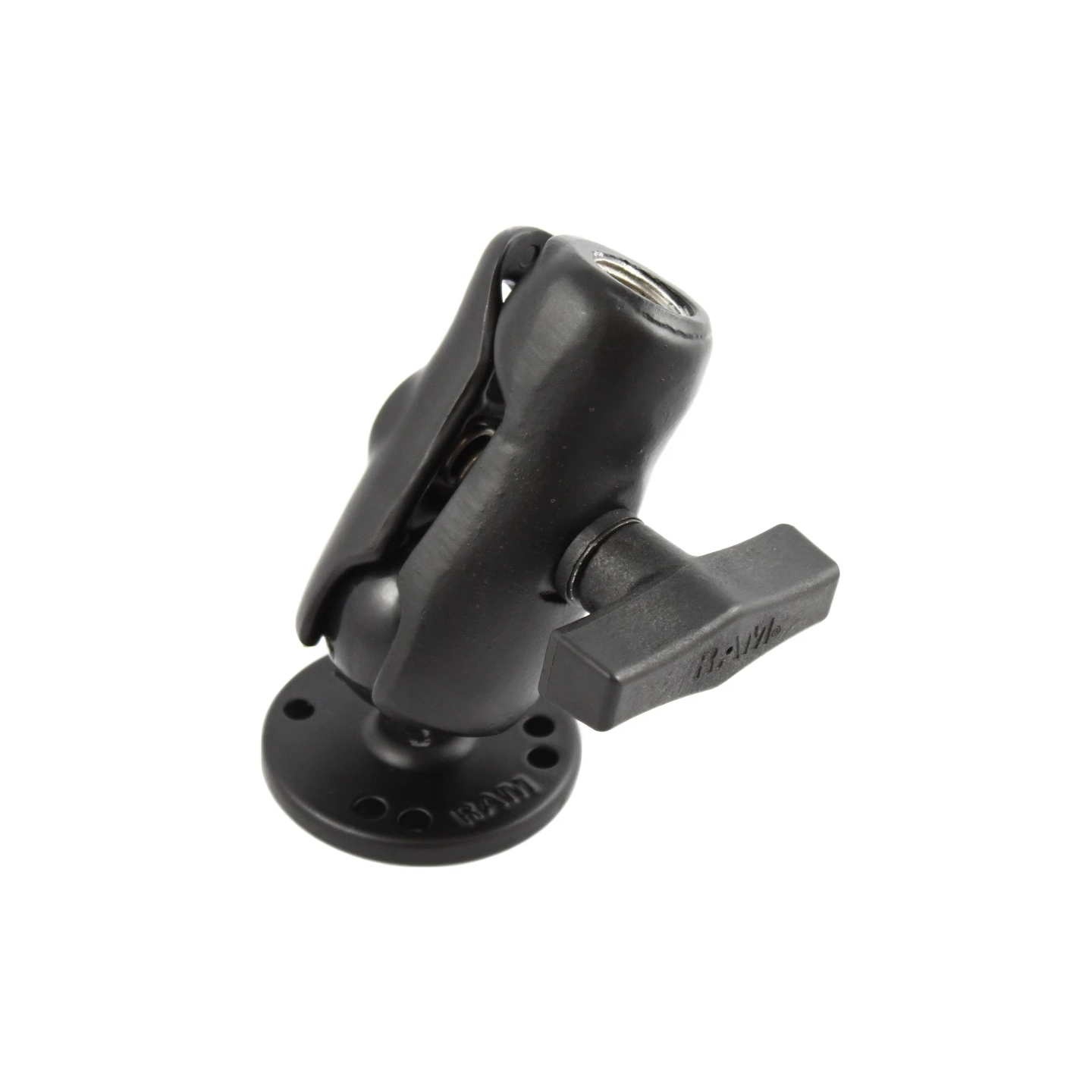 Aufbau-Set - runde Basisplatte (AMPS), kurzer Verbindungsarm mit 1/2" NPT-Innengewinde