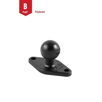 RAM Mounts Diamond-Basisplatte (Trapez) - B-Kugel (1 Zoll), 2-Loch AMPS-Lochraster