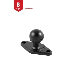 RAM Mounts Diamond-Basisplatte (Trapez) - B-Kugel (1 Zoll), 2-Loch AMPS-Lochraster