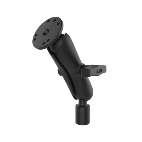 Aufbau-Set - runde Basisplatte (AMPS), mittlerer Verbindungsarm, Kugel-Adapter mit 1/2" NPT-Innengewinde