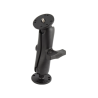 Assembly set - round base plate (AMPS), centre connecting arm, round base plate with 1/4-20 grub screw