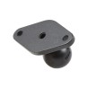 RAM Mounts Diamond Base Plate (Trapezoid) - 1 Inch B Ball, 2-Bolt AMPS Hole Grid