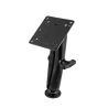 Assembly set - round base plate (AMPS), long connecting arm, VESA plate (75x75 and 100x100 mm hole pattern), in polybag