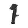 Assembly set - round base plate (AMPS), long connecting arm, VESA plate (75x75 mm hole pattern)