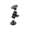 Mounting set - (1 inch), 2x round base plate (AMPS), short connecting arm