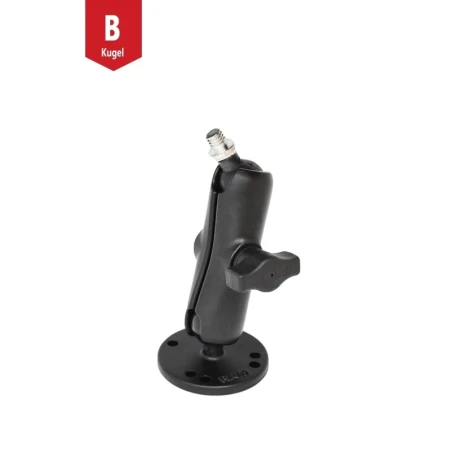 Aufbau-Set -  (1 Zoll), runde Basisplatte (AMPS), mittlerer Verbindungsarm, Kugel mit 3/8"-16 Gewinde
