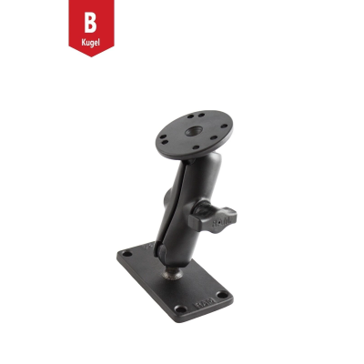 Aufbau-Set -  (1 Zoll), rechteckige Basisplatte (2x4 Zoll), mittlerer Verbindungsarm, runde Basisplatte (AMPS)