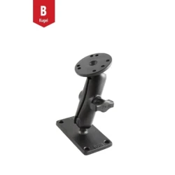 Aufbau-Set -  (1 Zoll), rechteckige Basisplatte (2x4 Zoll), mittlerer Verbindungsarm, runde Basisplatte (AMPS)