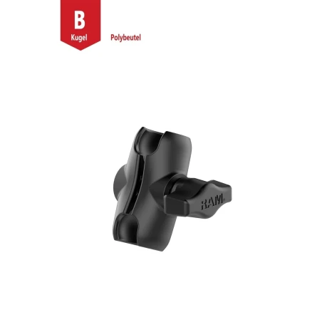 RAM MOUNTS Double Socket Arm for 1" B-Balls - short
