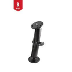 Aufbau-Set -  (1 Zoll), runde Basisplatte (AMPS), langer Verbindungsarm, Basisplatte mit 1/4"-20 Gewinde