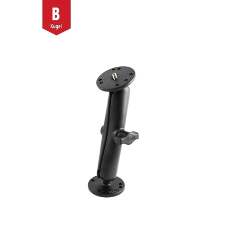 Aufbau-Set -  (1 Zoll), runde Basisplatte (AMPS), langer Verbindungsarm, Basisplatte mit 1/4"-20 Gewinde