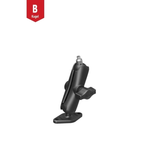 Aufbau-Set -  (1 Zoll), Diamond-Basisplatte (Trapez), mittlerer Verbindungsarm, Kugel mit 1/4"-20 Gewinde