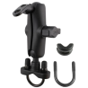 Handlebar set - (1 inch), screw clamp, centre connecting arm, ball (9 mm hole)
