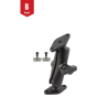 Assembly set - (1 inch), 2x Diamond base plate (trapezoid), centre connecting arm, screw set