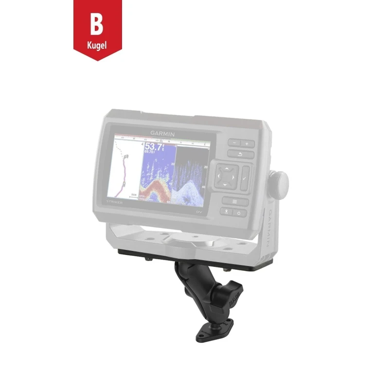Aufbau-Set -  (1 Zoll), Diamond-Basisplatte (Trapez), mittlerer Verbindungsarm, Universal-Adapterplatte