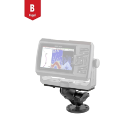 Aufbau-Set -  (1 Zoll), runde Basisplatte AMPS), kurzer Verbindungsarm, Universal-Adapterplatte