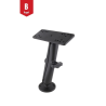 Mounting set - (1 inch), round base plate (AMPS), long connecting arm, universal adapter plate