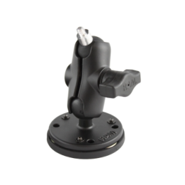 Aufbau-Kamerahalterung (kurz, magnetisch) mit 1/4"-20 Gewindestift - mit runder Basisplatte (AMPS, mit Magnetunterbau)