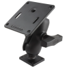Mounting set - (1.5 inch), rectangular base plate, short connecting arm, VESA plate (75x75 mm hole pattern)